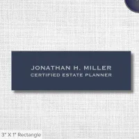 Simple Employee Name Tag with Title