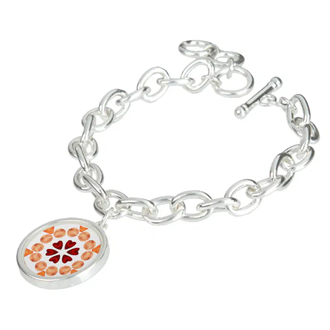 Hearts and circles in Kaleidoscope Bracelet