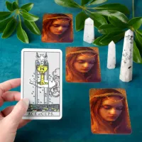 Glowing Goddess of Light Digital Fantasy Art Tarot