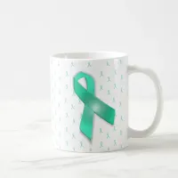 MG Awareness Ribbons  Coffee Mug Teal