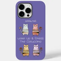 cute cats for cat lovers and coffee lovers Case-Mate iPhone 14 pro max case