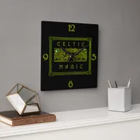 Celtic Magic - The Great Tree Square Wall Clock