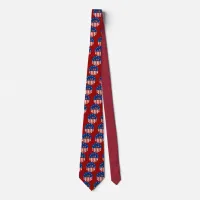 USA - American Flag and Stars in Circle Tie