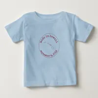 Editable Made in Hawaii Stamp of Approval Baby T-Shirt