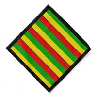 Red Gold Green Rasta Striped Bandana