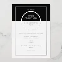 Annual Company Appreciation Dinner Business Party Foil Invitation