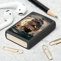 Pirate Ship In Stormy Seas Zippo Lighter