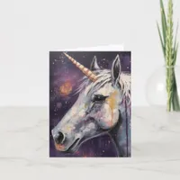 The Unicorn Vertical Birthday Card