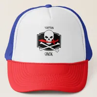 Personalized Jolly Roger (Cutlass)  Trucker Hat