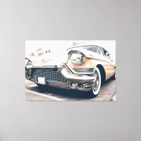 Classic Antique Automobile Car Wrapped Canvas