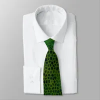 Green Dinosaur Hide Neck Tie