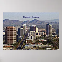 Downtown View of Phoenix, Arizona Poster