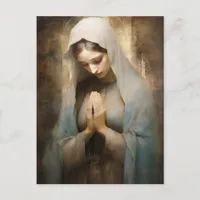 Blessed Mary Praying Postcard