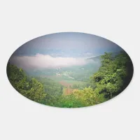 North Georgia Mountains, USA Oval Sticker