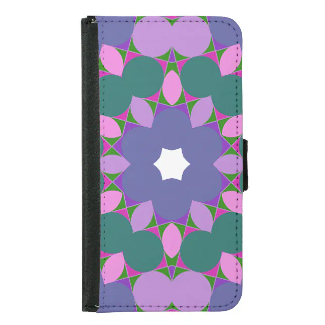 Vintage multicolor pattern samsung galaxy s5 wallet case