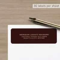 Elegant Return Address Label