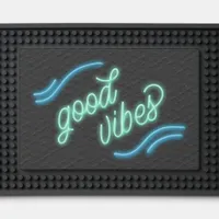 Good Vibes Neon Mint Green/Turquoise ID970 Bar Mat