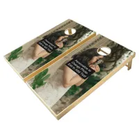 Custom Personalized Photo Artwork Add Name Quote Cornhole Set