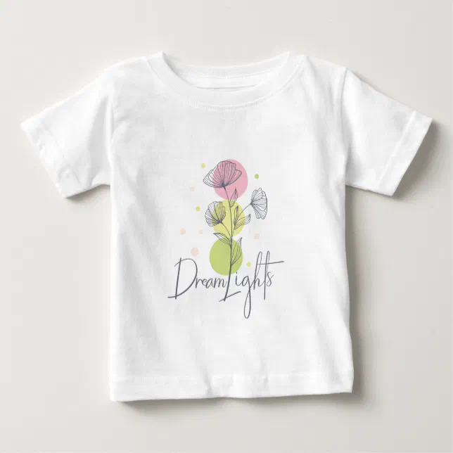 Dream Lights Floral Pastel Colors Baby T-Shirt