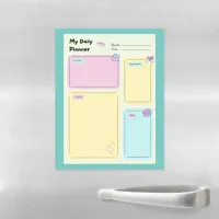 Colorful Pastel Kawaii Cute Daily Planner Magnetic Dry Erase Sheet