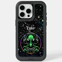 Alien Playing Video Games | Stellar Game Smasher iPhone 15 Pro Max Case