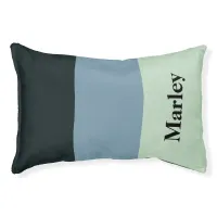 Stylish Color Block Modern Personalized Name Dog Pet Bed