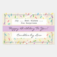 Happy Birthday Candle Making Labels