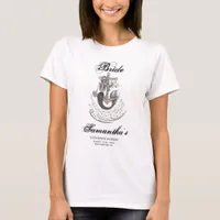 Black Gothic Last Sail Mermaid Bachelorette Party T-Shirt