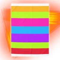 Neon Colorful Stripes |  Tablecloth