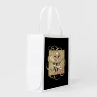 Jolly Roger Monogram Initial Grocery Bag