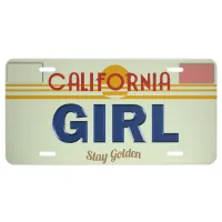 California Girl License Plate