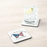 4th of July Butterfly Beverage Coaster