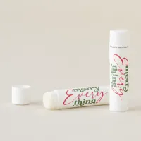 Retro Merry Everything Minimalist Holiday Lip Balm