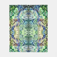 Art Deco - Abstract Distortion Fleece Blanket