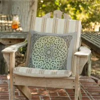 Celtic Knotwork Mandala Throw Pillow