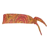 Colorful Fall Foliage Abstract Tie Headband