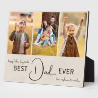 Happy Father's Day Best Dad Ever Photo Collage Plaque