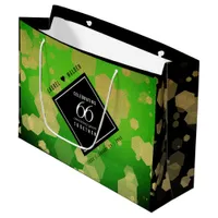 Elegant 66th Titanite Wedding Anniversary Large Gift Bag