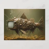 Steampunk TV Catfish Postcard