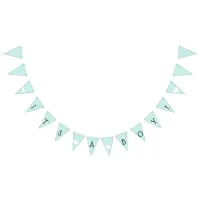 Teal Blue Chevron Its a Boy Baby Shower Bunting Bunting Flags