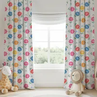 Happy Flowers Rainy Day Parade Collection Blackout Curtains