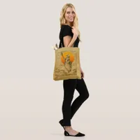 Vintage Halloween Witch Tote