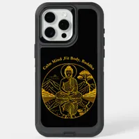 Serene Buddha Figure Reflecting on Tranquil Waters iPhone 15 Pro Max Case