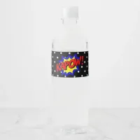 Kapow Pop Art Superpower Water Bottle Label