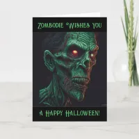 Creepy Zombie Pun Halloween Card