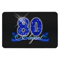 Elegant Eighty Sparkle Magnet