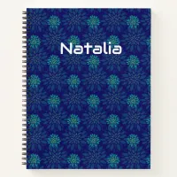 Floral Pattern Spiral Notebook