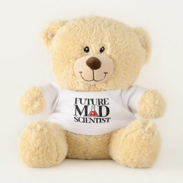 Funny Future Mad Scientist with Chemistry Beaker Teddy Bear