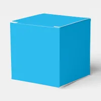 Blue Custom Add Color Name Photo or Artwork Favor Boxes