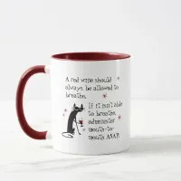 Let Wine Breathe or Mouth-to-Mouth Funny Mug